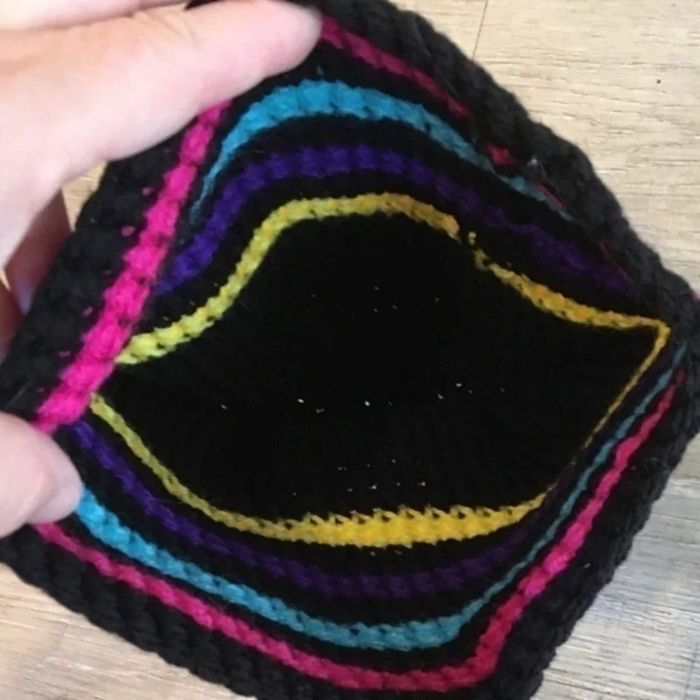 Handmade Colorful Knit Beanie Hat New